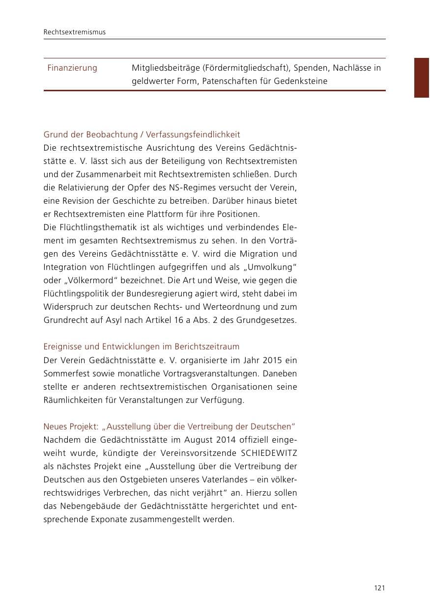 Seite 123 des Verfassungsschutzbericht 2015 Niedersachsen