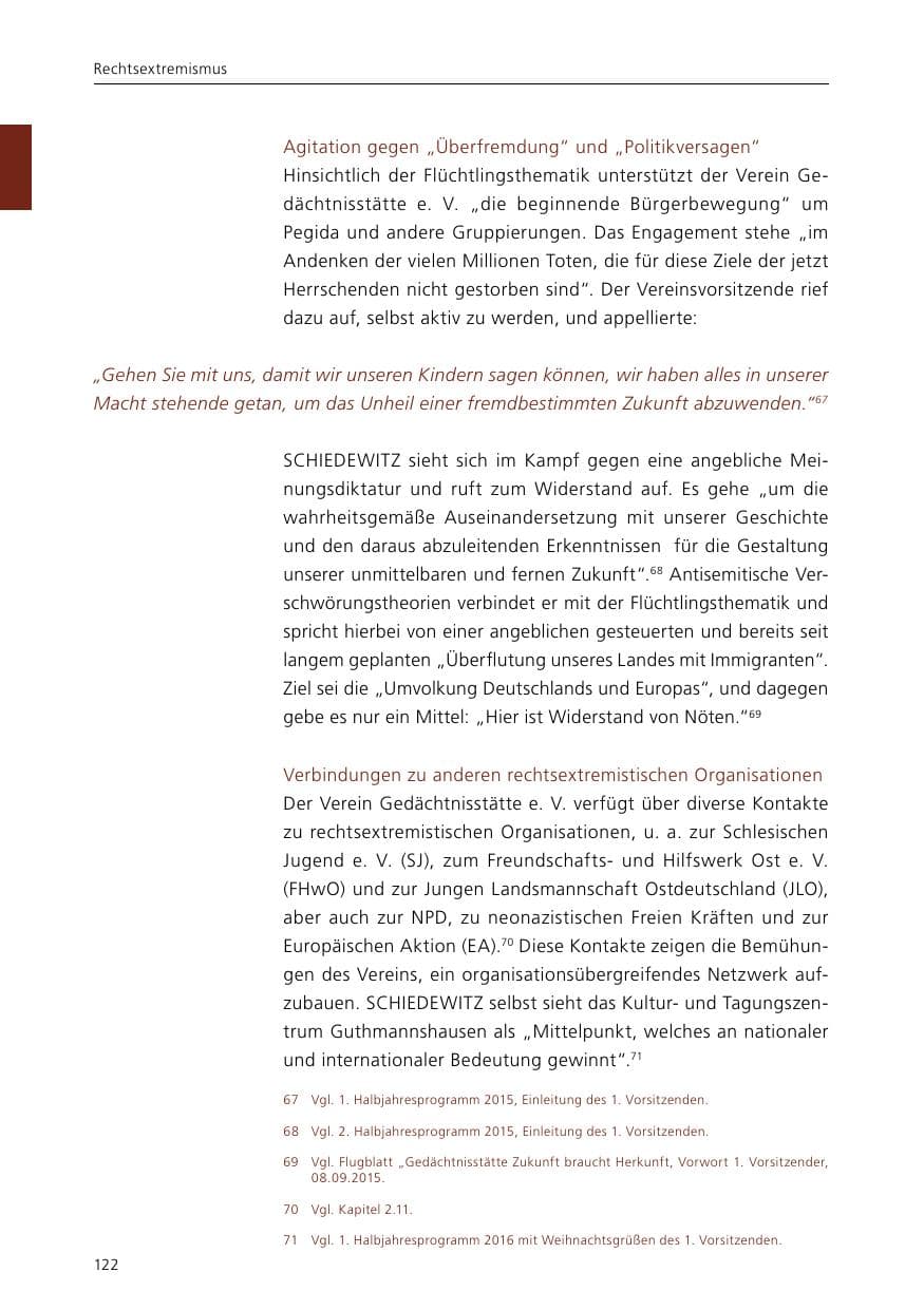Seite 124 des Verfassungsschutzbericht 2015 Niedersachsen