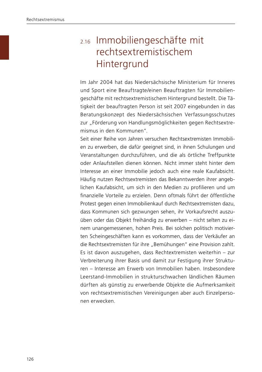 Seite 128 des Verfassungsschutzbericht 2015 Niedersachsen