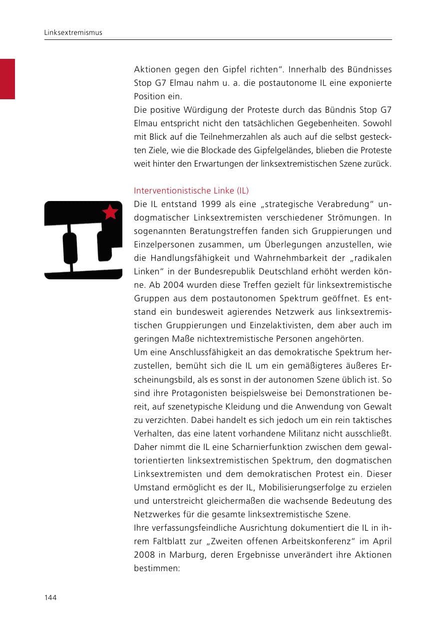 Seite 146 des Verfassungsschutzbericht 2015 Niedersachsen