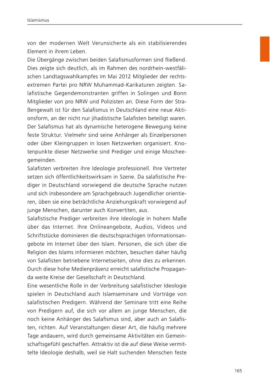 Seite 167 des Verfassungsschutzbericht 2015 Niedersachsen
