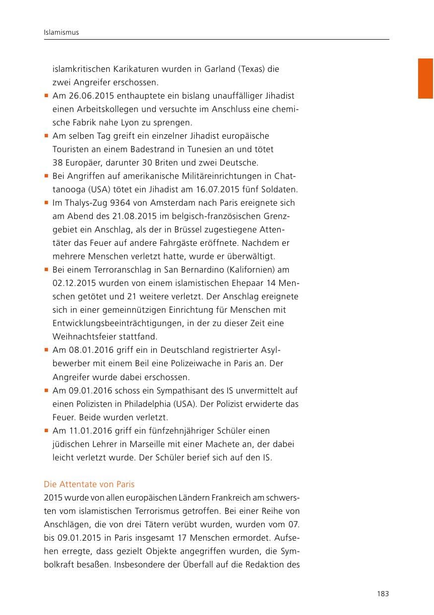 Seite 185 des Verfassungsschutzbericht 2015 Niedersachsen