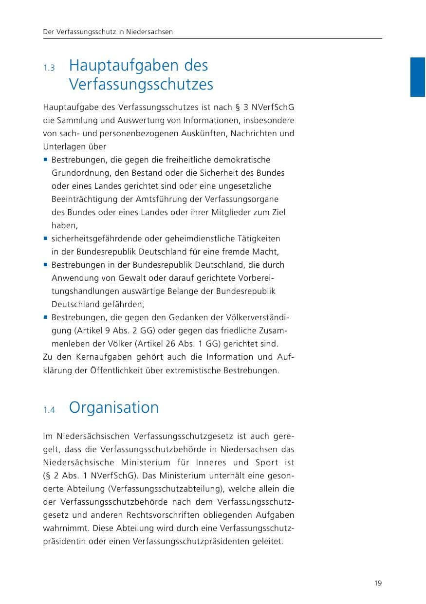 Seite 21 des Verfassungsschutzbericht 2015 Niedersachsen