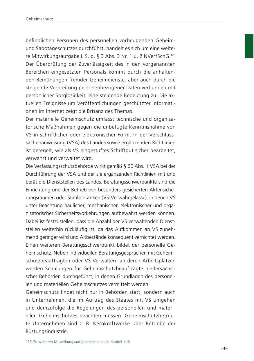 Seite 251 des Verfassungsschutzbericht 2015 Niedersachsen