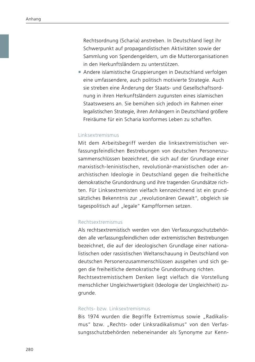Seite 282 des Verfassungsschutzbericht 2015 Niedersachsen