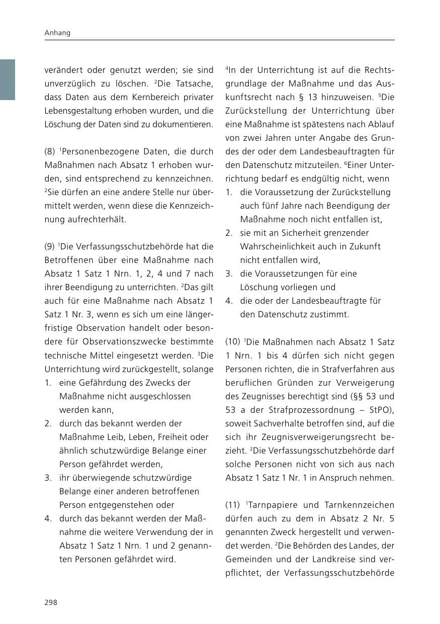 Seite 300 des Verfassungsschutzbericht 2015 Niedersachsen