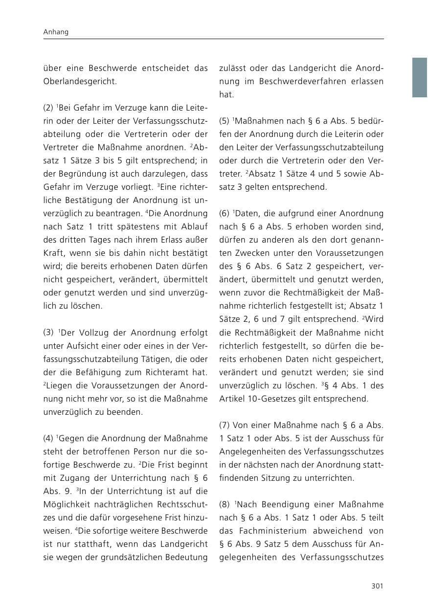 Seite 303 des Verfassungsschutzbericht 2015 Niedersachsen