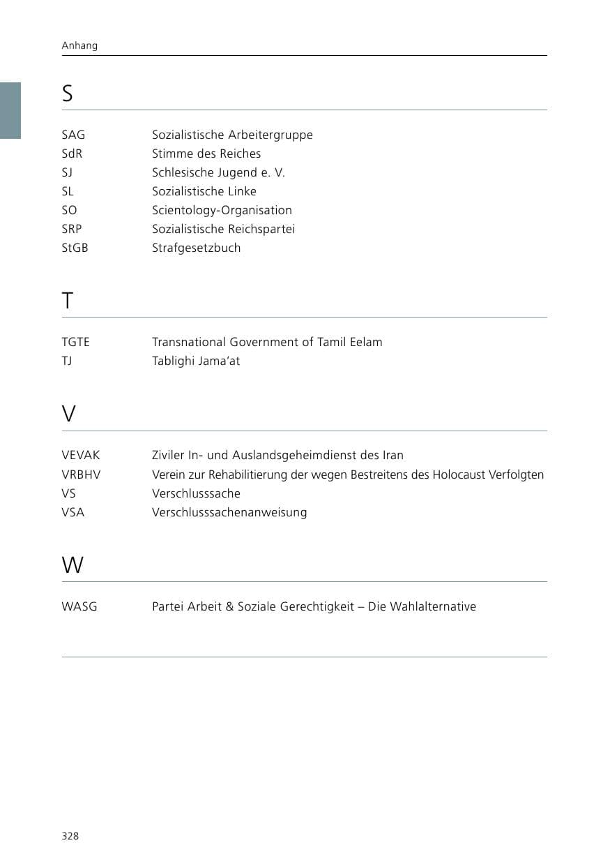 Seite 330 des Verfassungsschutzbericht 2015 Niedersachsen