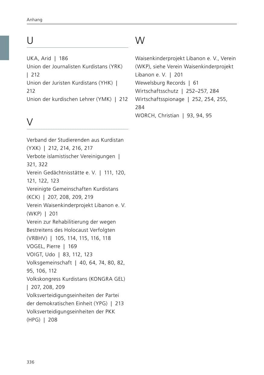 Seite 338 des Verfassungsschutzbericht 2015 Niedersachsen