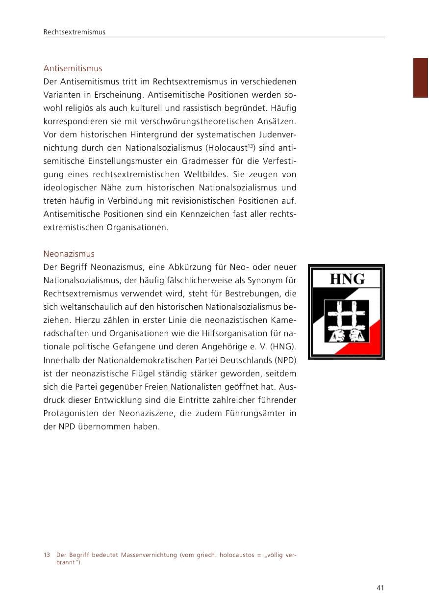 Seite 43 des Verfassungsschutzbericht 2015 Niedersachsen