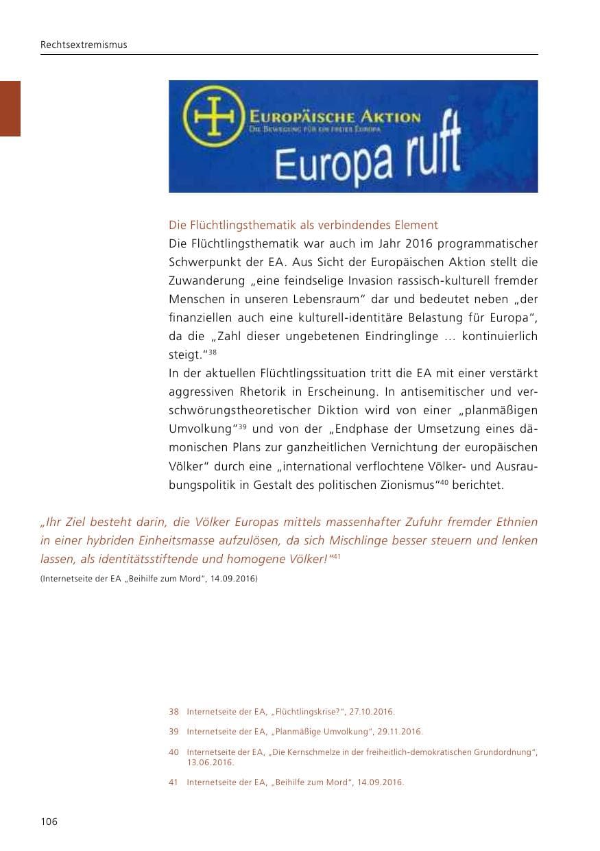 Seite 108 des Verfassungsschutzbericht 2016 Niedersachsen