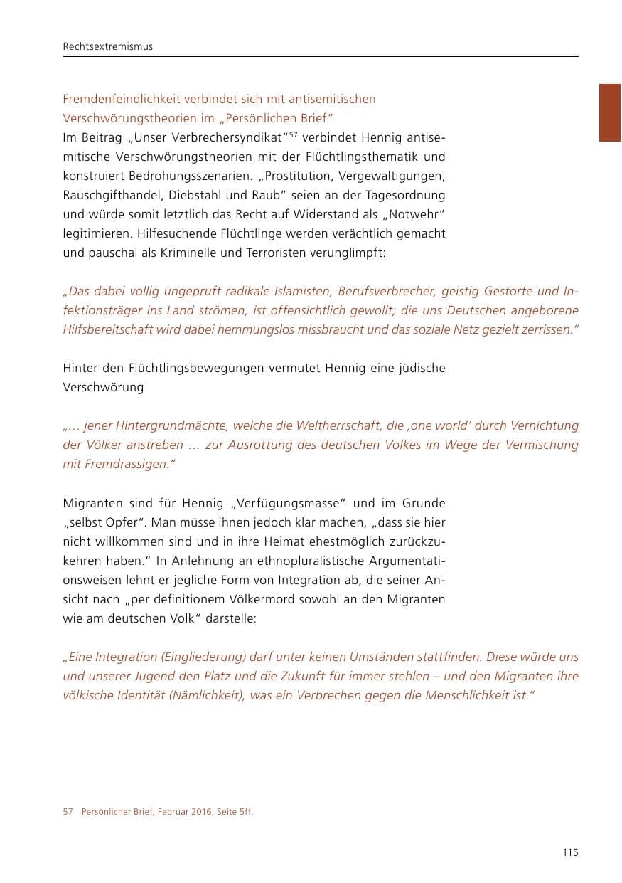 Seite 117 des Verfassungsschutzbericht 2016 Niedersachsen