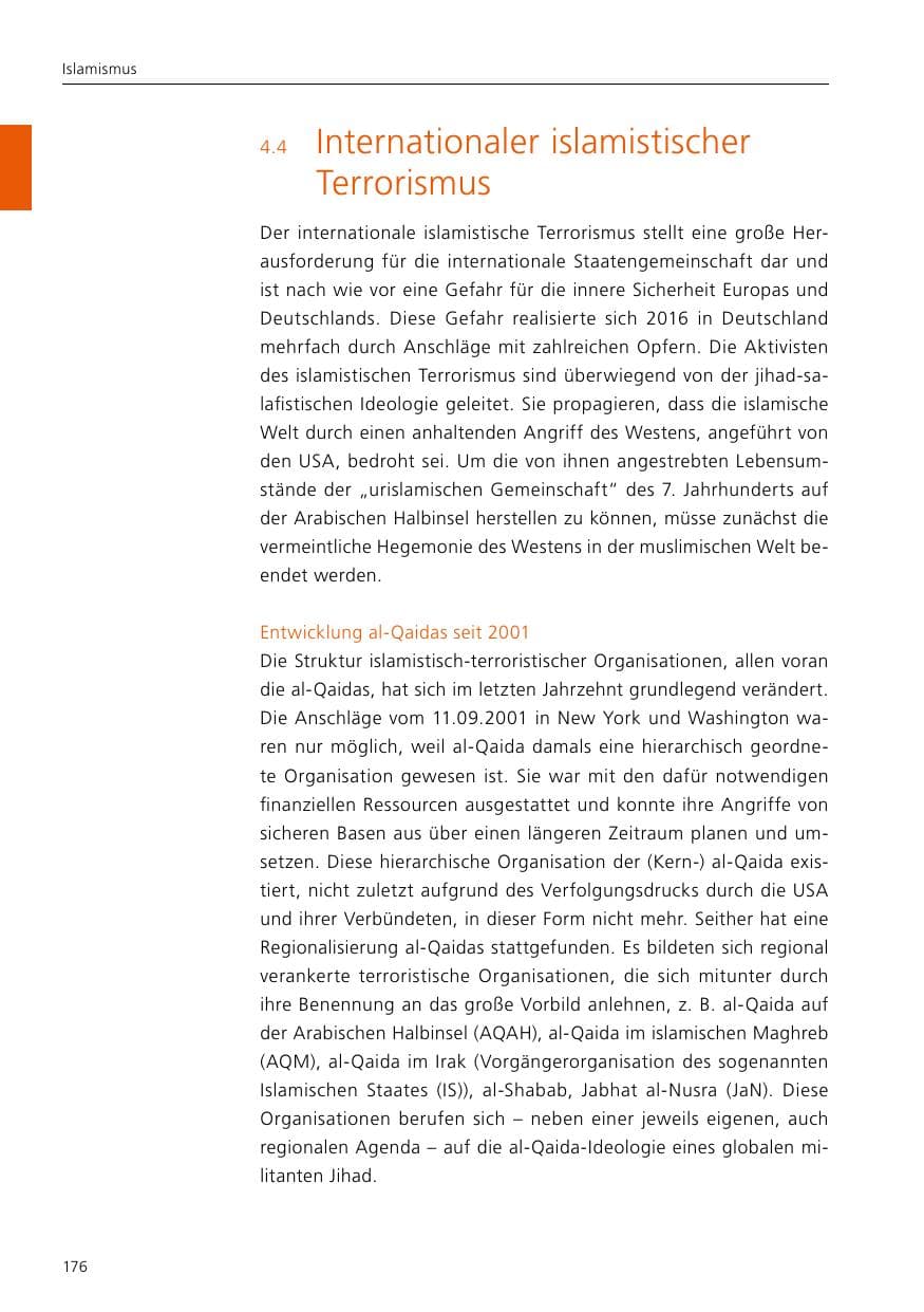 Seite 178 des Verfassungsschutzbericht 2016 Niedersachsen