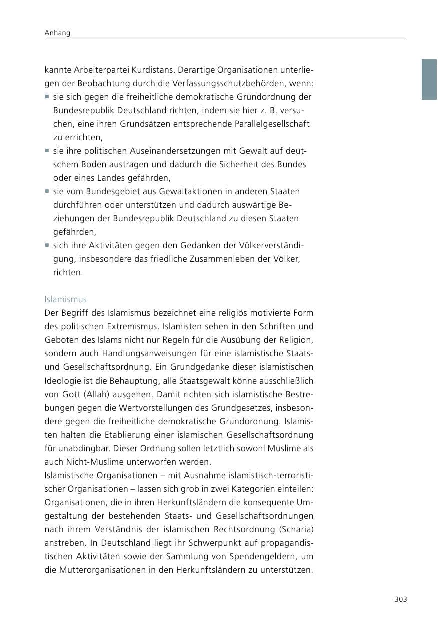 Seite 305 des Verfassungsschutzbericht 2016 Niedersachsen