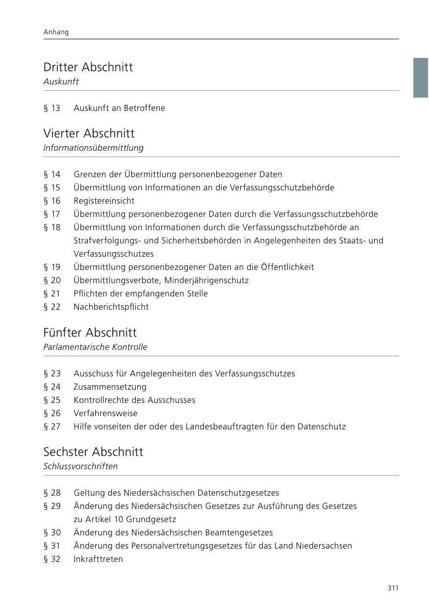 Seite 313 des Verfassungsschutzbericht 2016 Niedersachsen