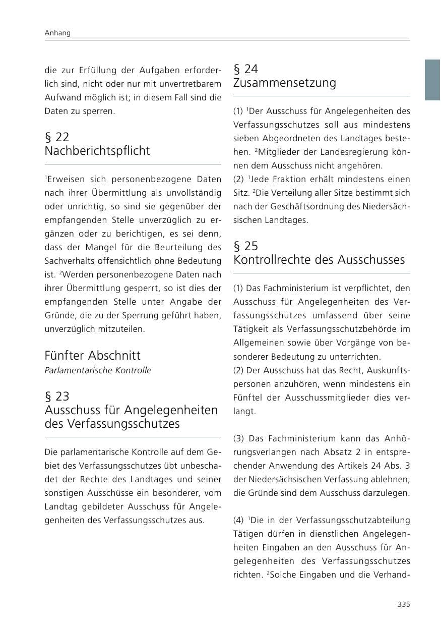 Seite 337 des Verfassungsschutzbericht 2016 Niedersachsen