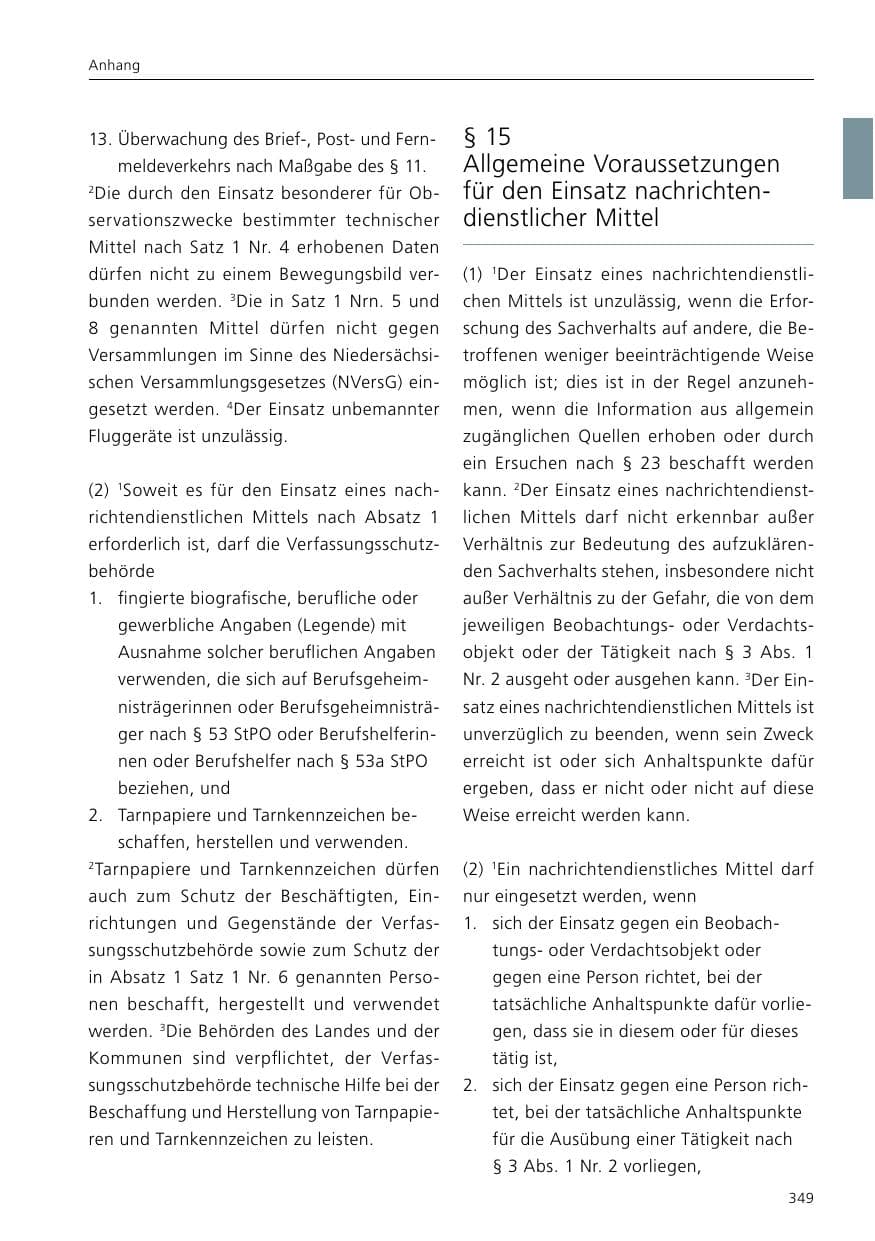 Seite 351 des Verfassungsschutzbericht 2016 Niedersachsen