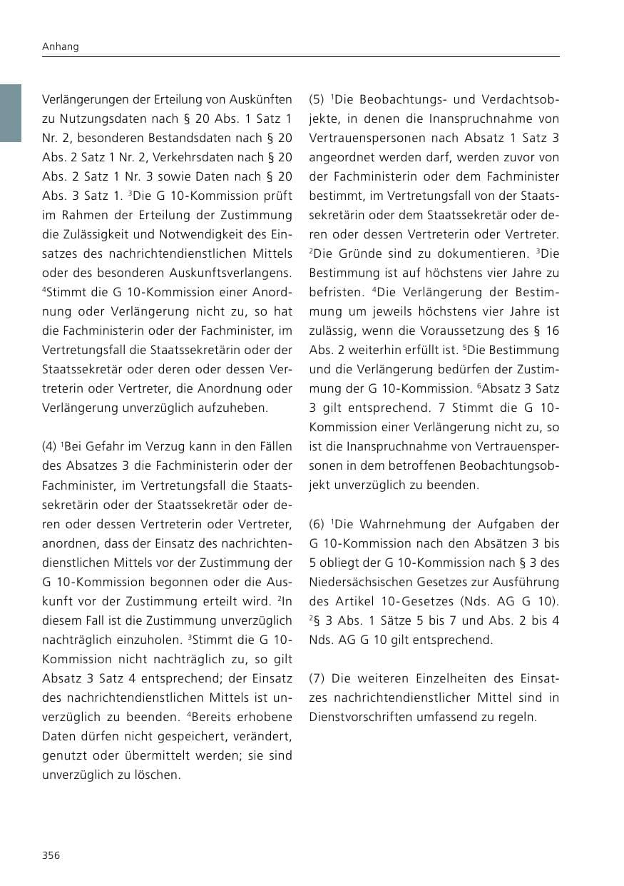 Seite 358 des Verfassungsschutzbericht 2016 Niedersachsen
