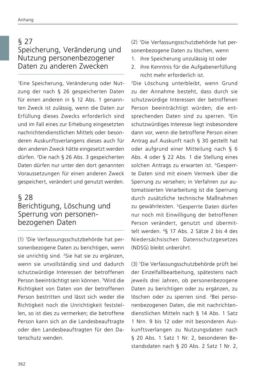Seite 364 des Verfassungsschutzbericht 2016 Niedersachsen