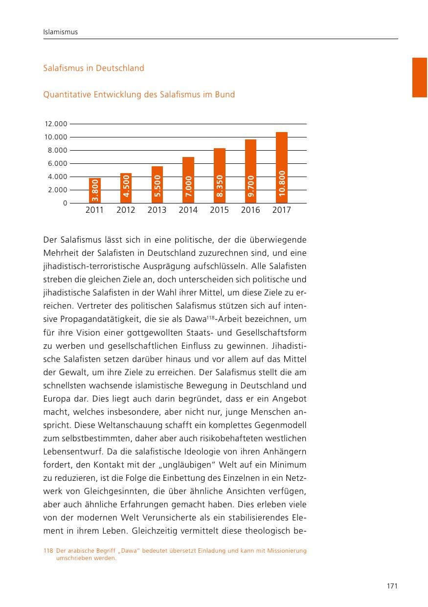 Seite 173 des Verfassungsschutzbericht 2017 Niedersachsen