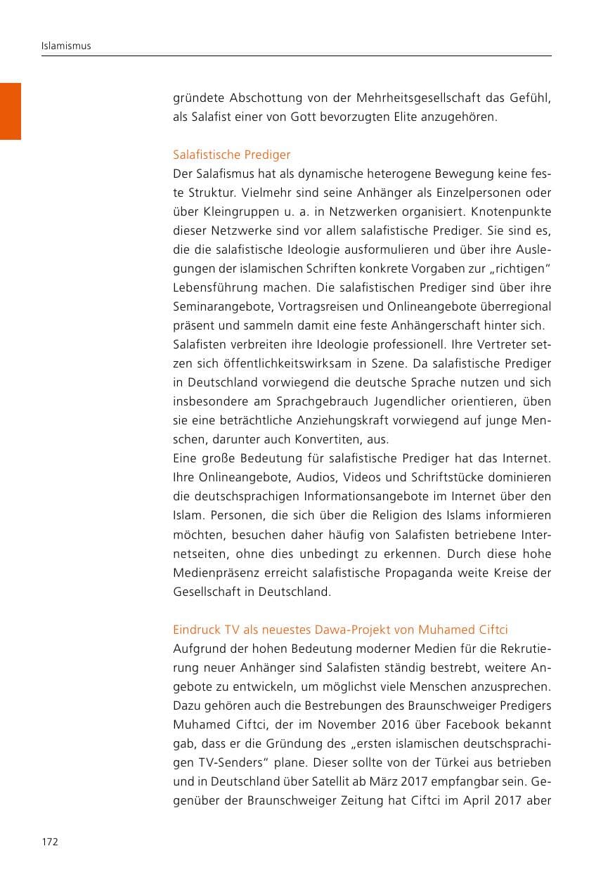 Seite 174 des Verfassungsschutzbericht 2017 Niedersachsen