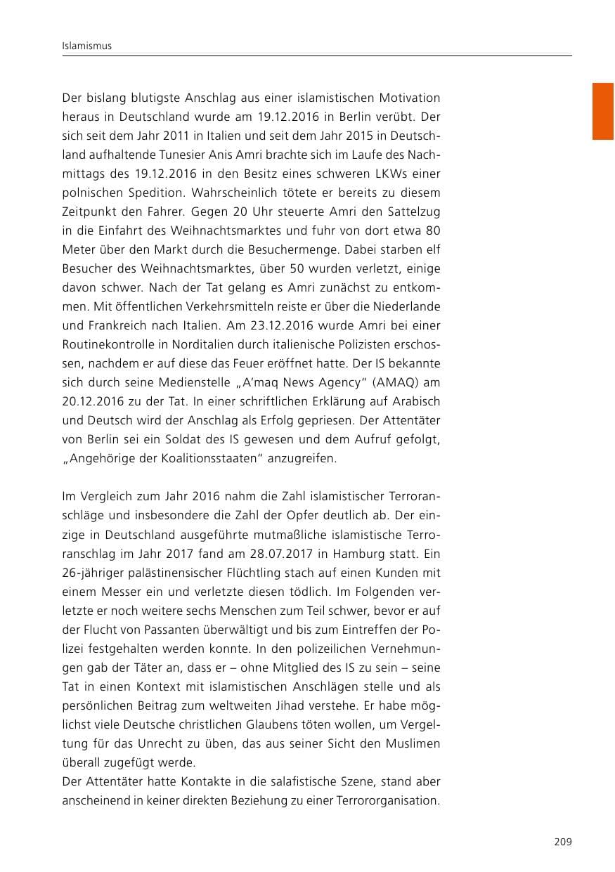 Seite 211 des Verfassungsschutzbericht 2017 Niedersachsen
