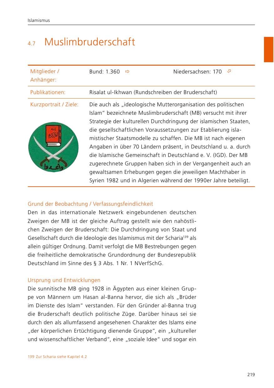 Seite 221 des Verfassungsschutzbericht 2017 Niedersachsen