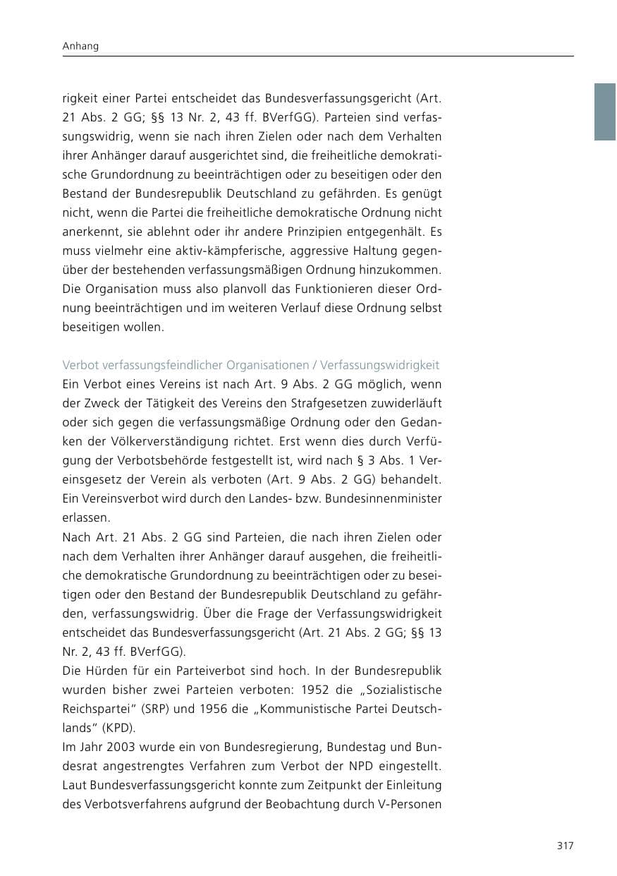 Seite 319 des Verfassungsschutzbericht 2017 Niedersachsen