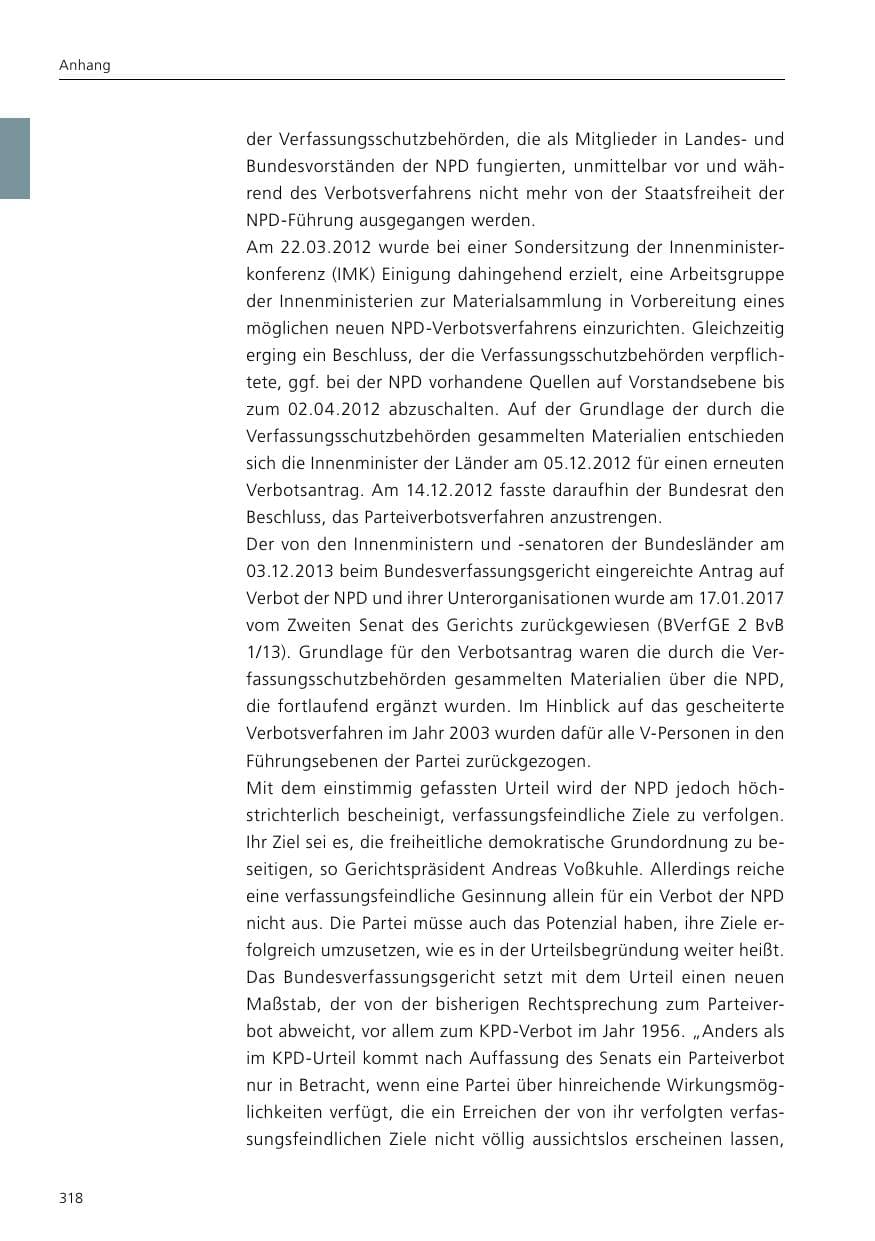 Seite 320 des Verfassungsschutzbericht 2017 Niedersachsen