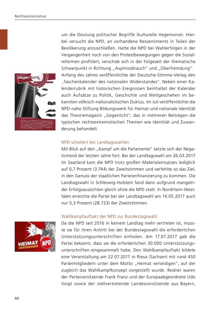 Seite 90 des Verfassungsschutzbericht 2017 Niedersachsen