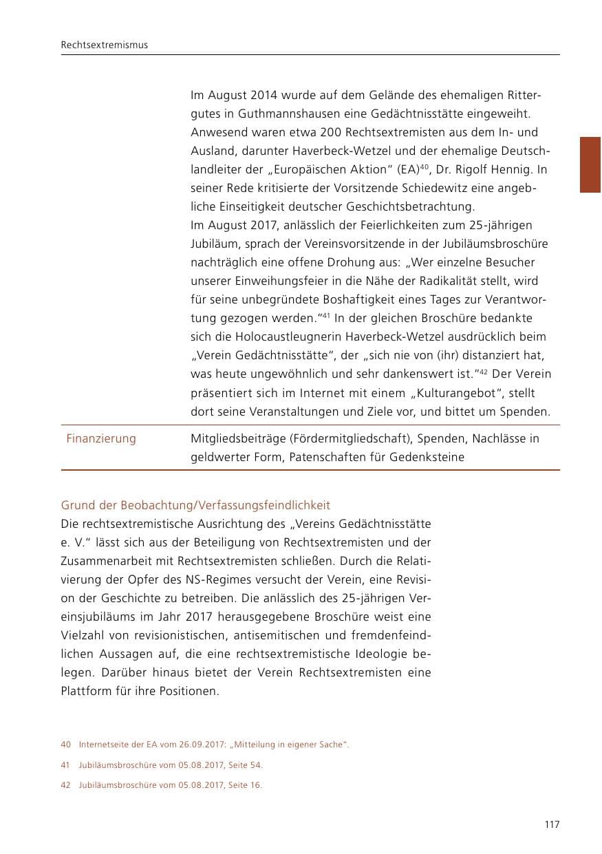 Seite 119 des Verfassungsschutzbericht 2019 Niedersachsen