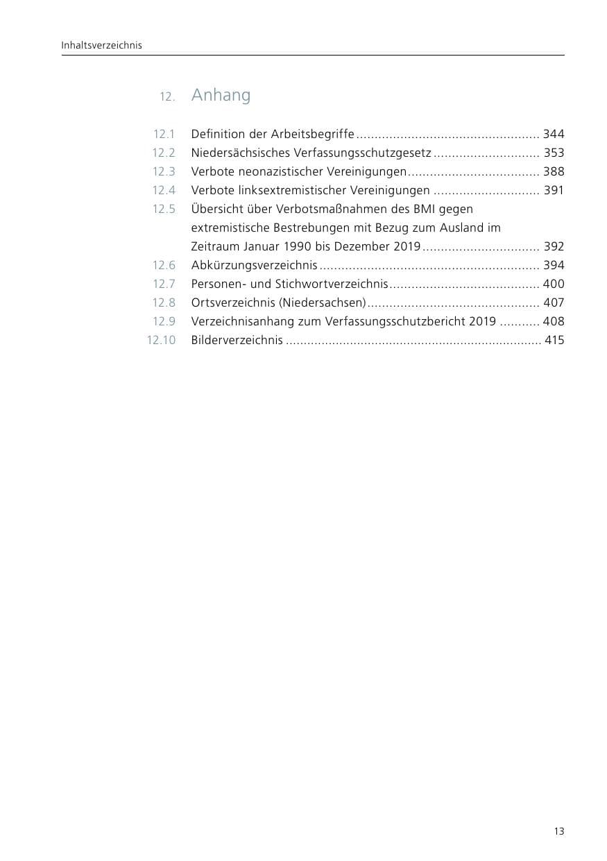Seite 15 des Verfassungsschutzbericht 2019 Niedersachsen