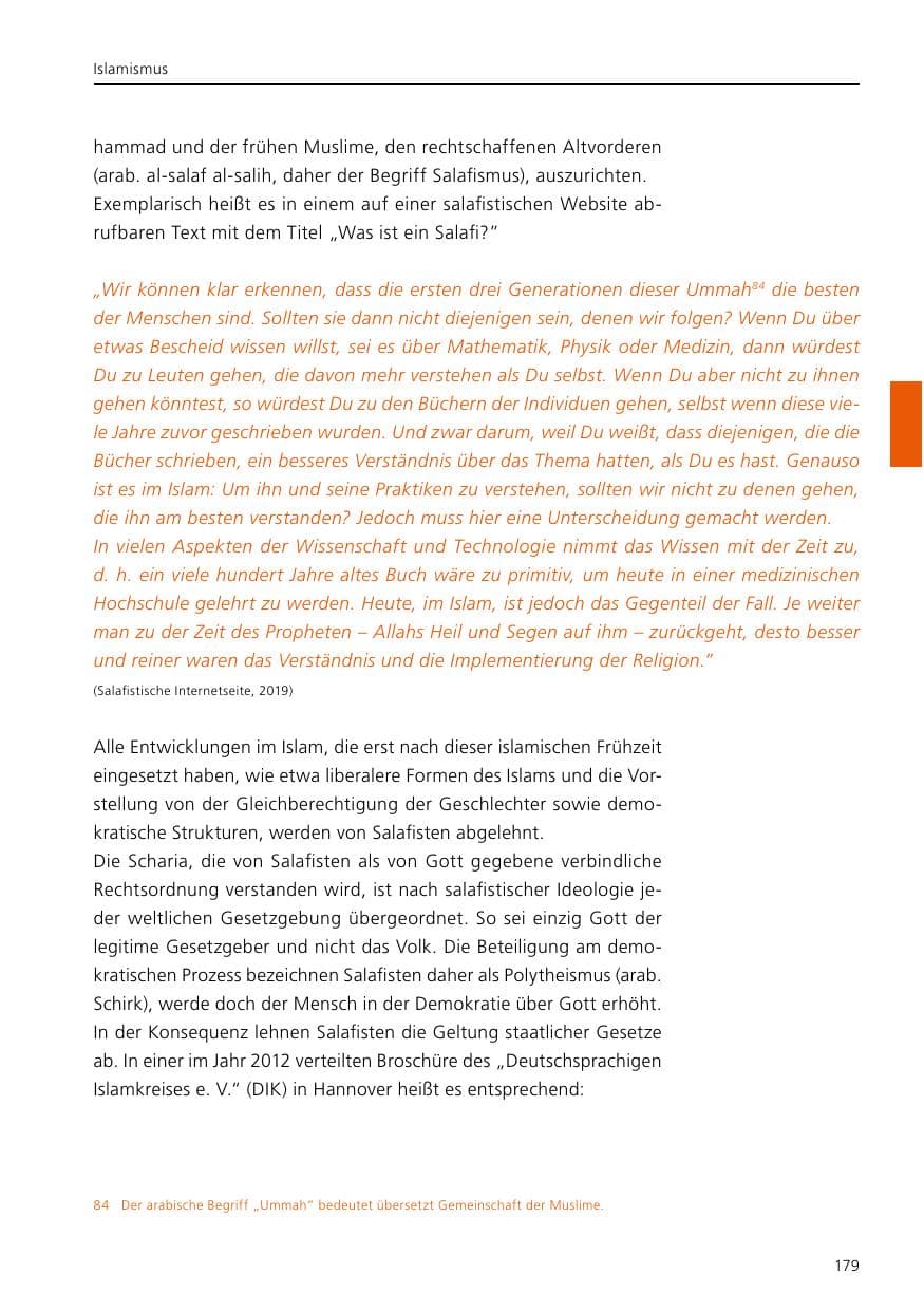 Seite 181 des Verfassungsschutzbericht 2019 Niedersachsen