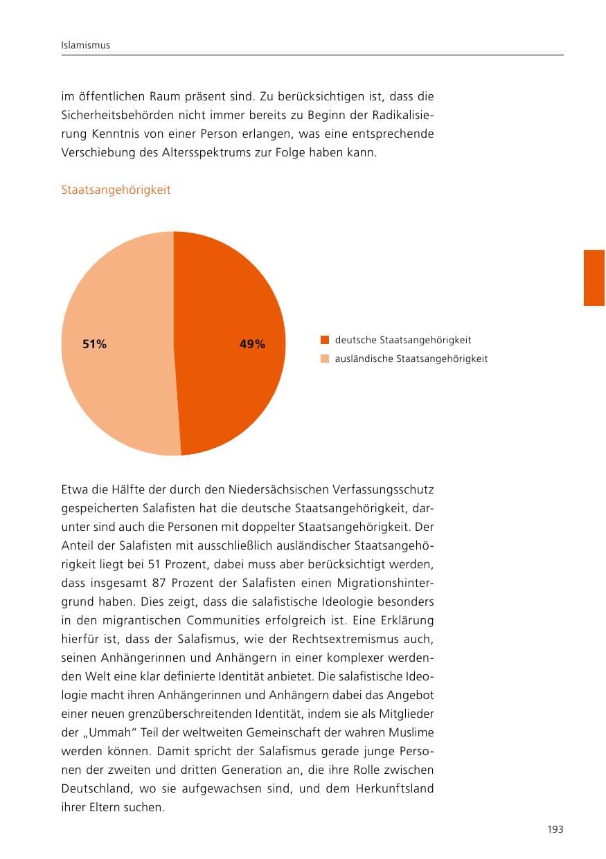 Seite 195 des Verfassungsschutzbericht 2019 Niedersachsen