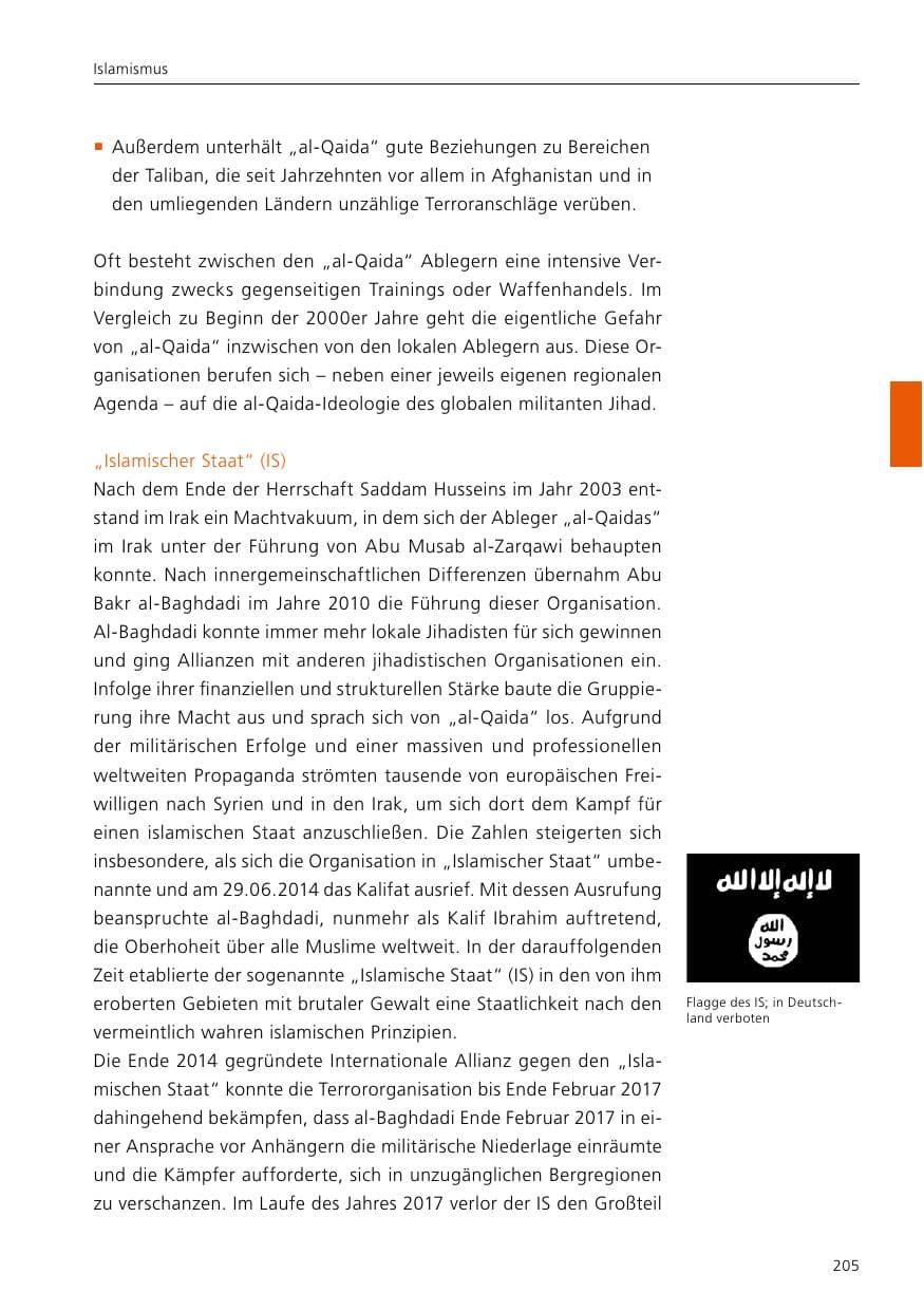 Seite 207 des Verfassungsschutzbericht 2019 Niedersachsen