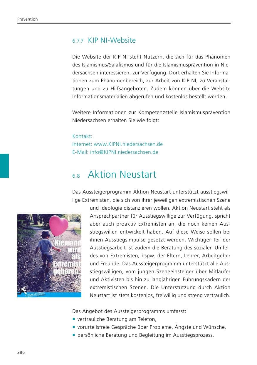 Seite 288 des Verfassungsschutzbericht 2019 Niedersachsen