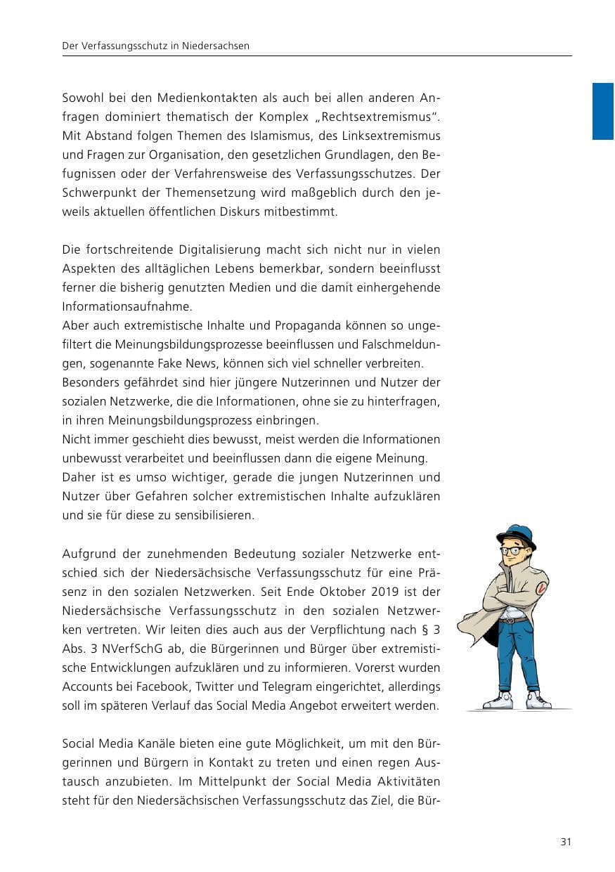 Seite 33 des Verfassungsschutzbericht 2019 Niedersachsen