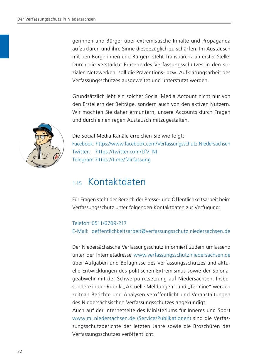 Seite 34 des Verfassungsschutzbericht 2019 Niedersachsen