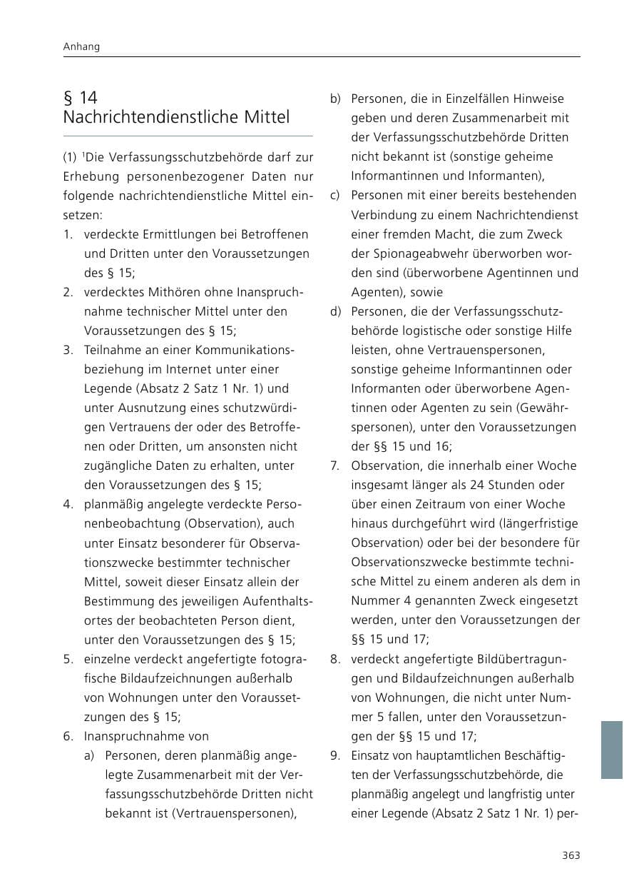 Seite 365 des Verfassungsschutzbericht 2019 Niedersachsen