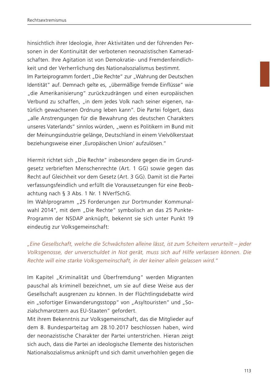 Seite 115 des Verfassungsschutzbericht 2020 Niedersachsen