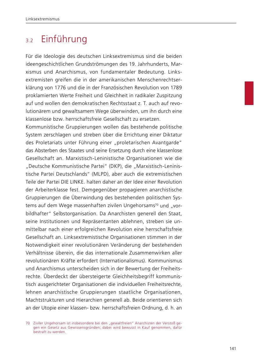 Seite 143 des Verfassungsschutzbericht 2020 Niedersachsen