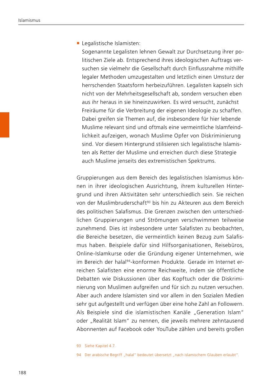 Seite 190 des Verfassungsschutzbericht 2020 Niedersachsen