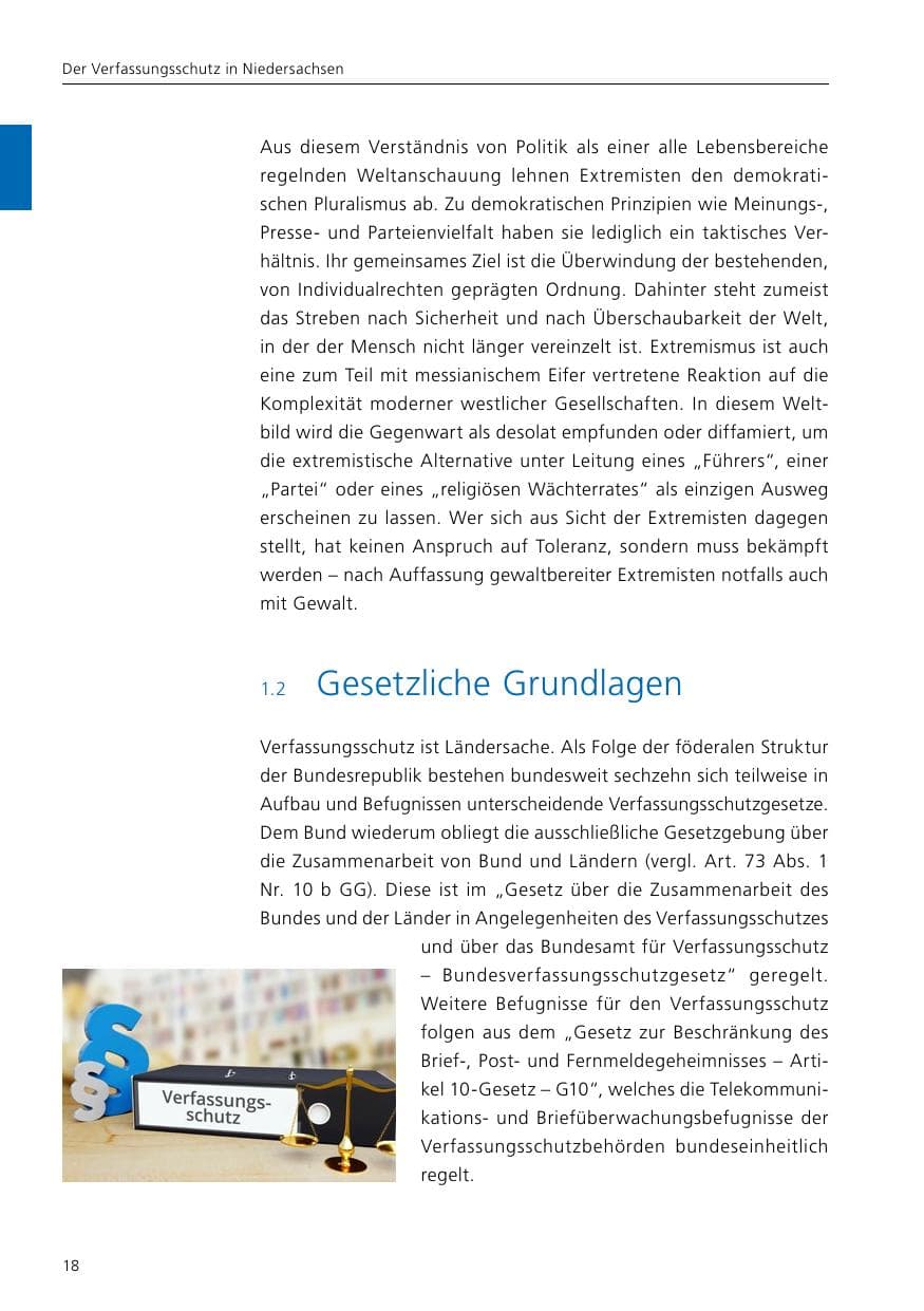 Seite 20 des Verfassungsschutzbericht 2020 Niedersachsen