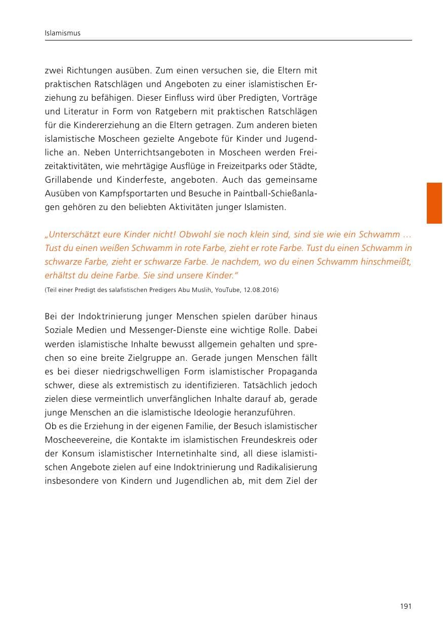 Seite 193 des Verfassungsschutzbericht 2020 Niedersachsen
