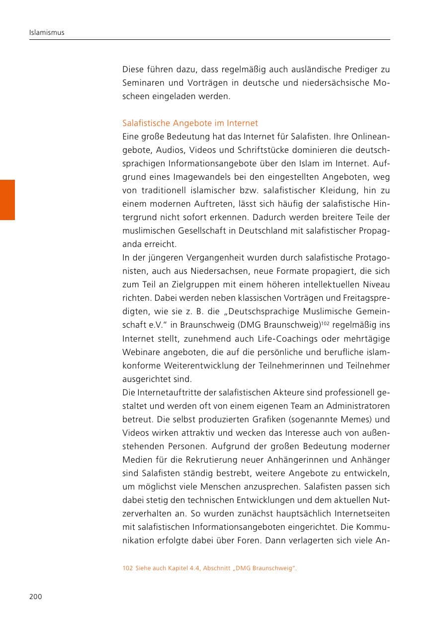 Seite 202 des Verfassungsschutzbericht 2020 Niedersachsen