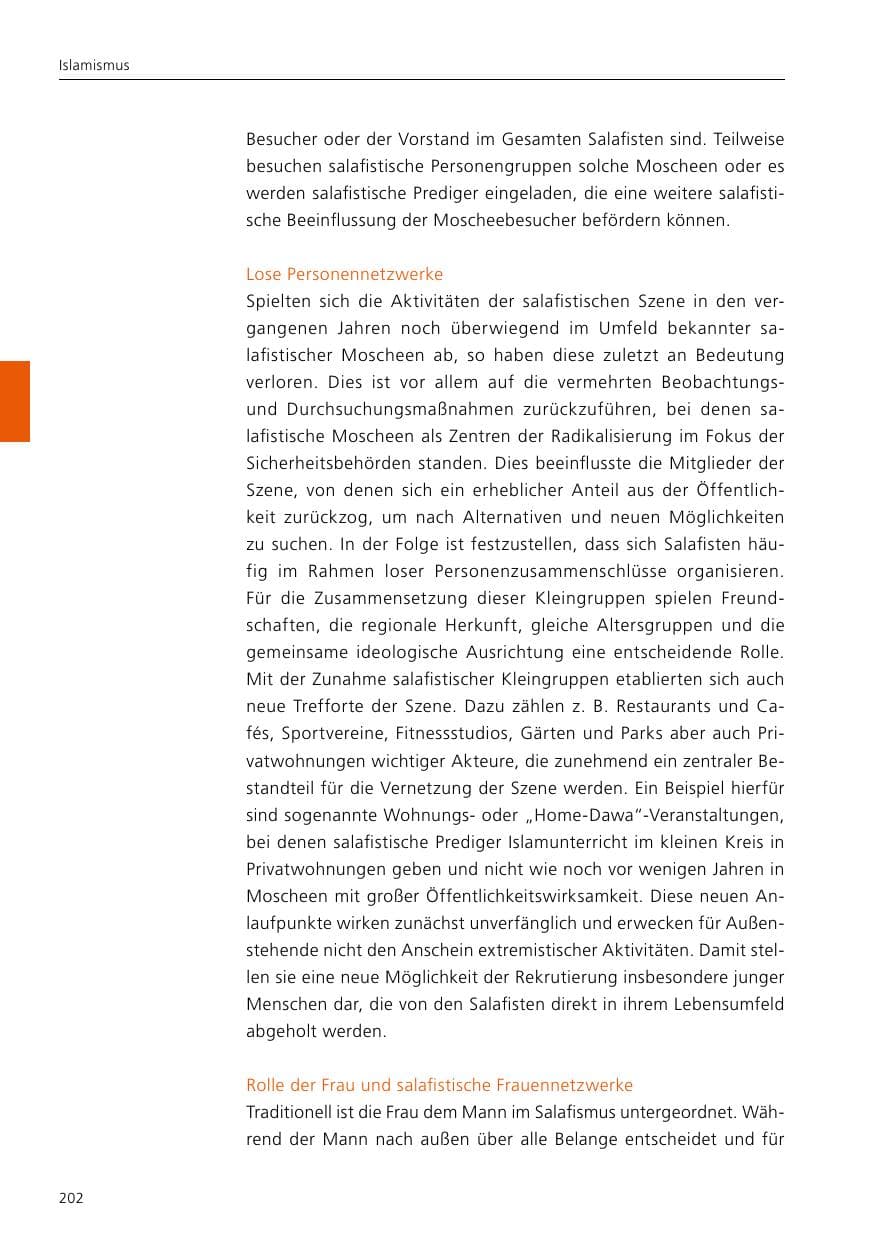Seite 204 des Verfassungsschutzbericht 2020 Niedersachsen
