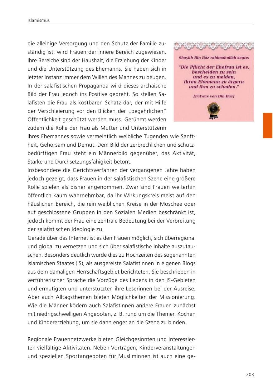 Seite 205 des Verfassungsschutzbericht 2020 Niedersachsen