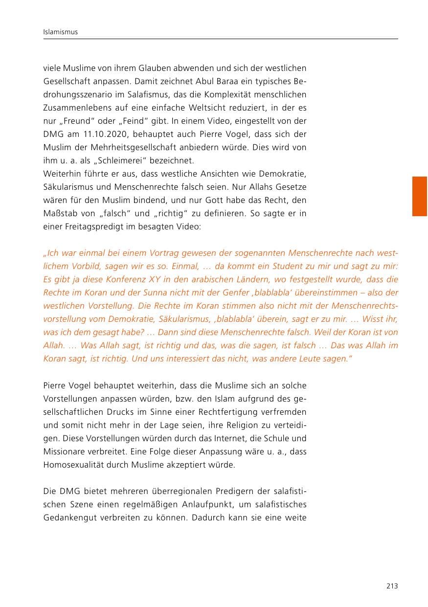 Seite 215 des Verfassungsschutzbericht 2020 Niedersachsen