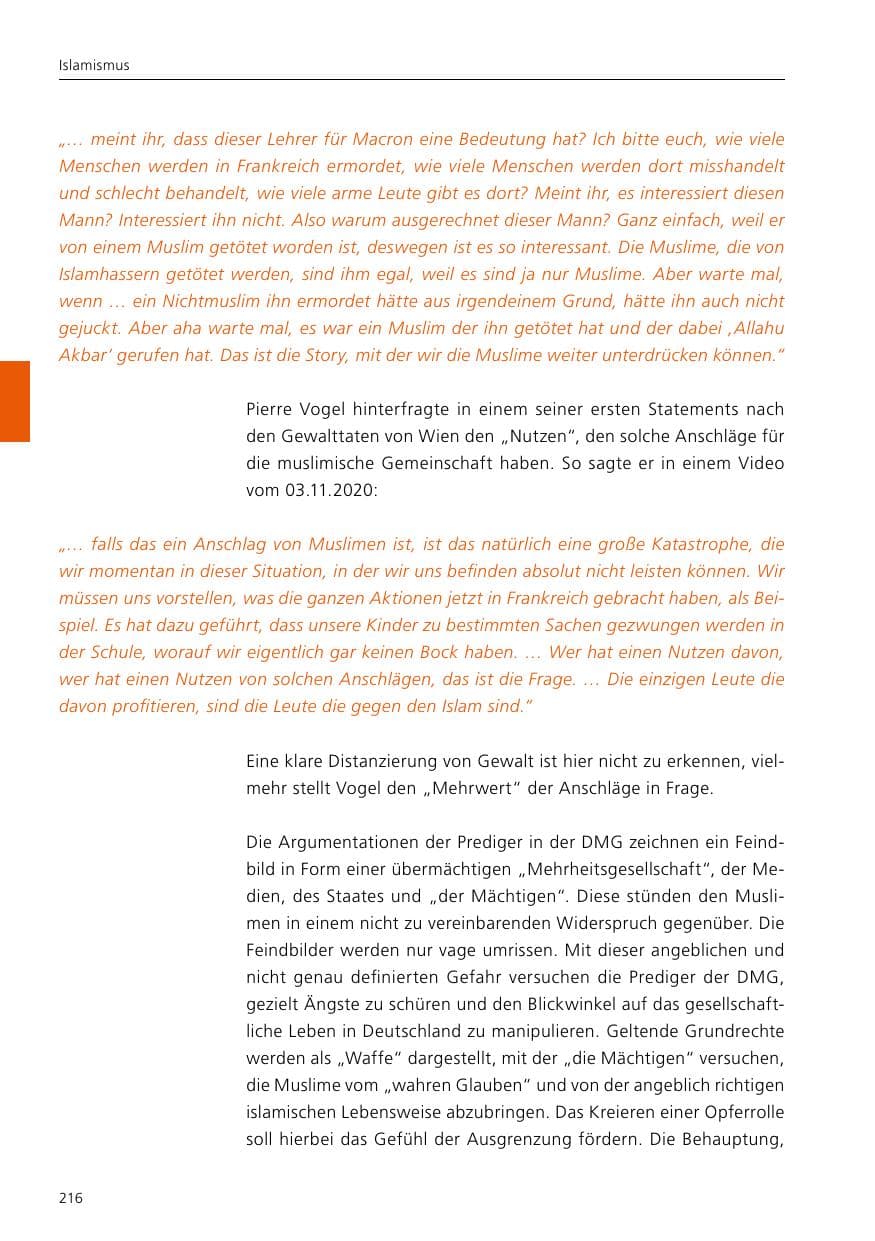 Seite 218 des Verfassungsschutzbericht 2020 Niedersachsen