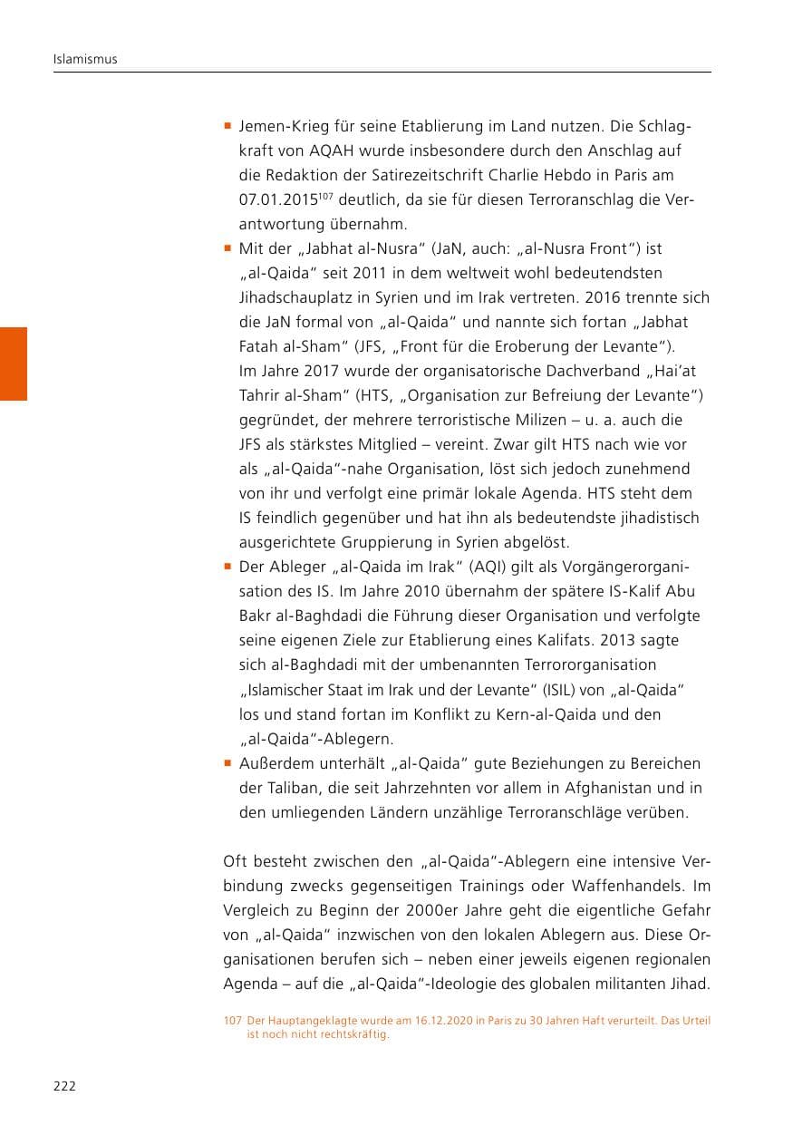 Seite 224 des Verfassungsschutzbericht 2020 Niedersachsen
